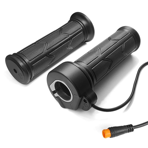 HUDAMZKY Ebile Full Twist Throttle WUXING 192X Electric Bicycle Right Handle Throttle Waterproof/SM Connector for E Bike or Electric Scooter (Waterproof Plug)