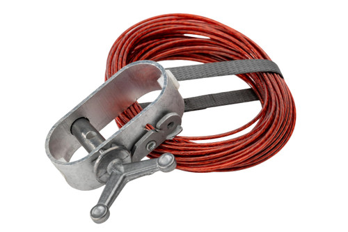 Winter Block Heavy-Duty Pool Cover Winch and Cable Kit for 27', 28', and 30' Round Above Ground Pools and Large Oval and Rectangle Pools - 100 ft Durable Winter Pool Cover Wire and Ratchet