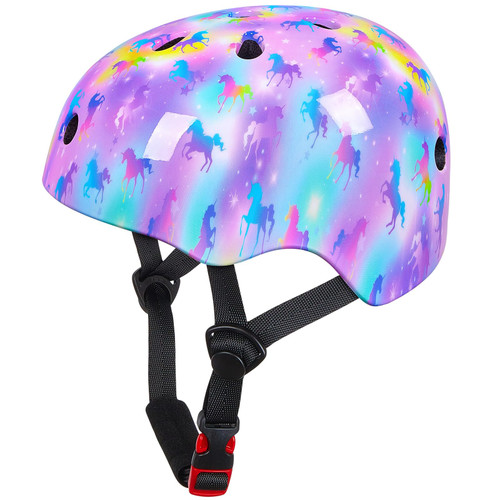 Toddler Helmet, Bienbee Kids Bike Helmet Skateboard Helmets for Bicycle Balance Bike Scooter for Girls Boys Kids Age 1-3-5-8-14 Years,Colorful Unicorns S