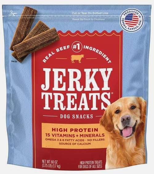 Jerky Treats American Beef Dog Jerky Treats,60 oz