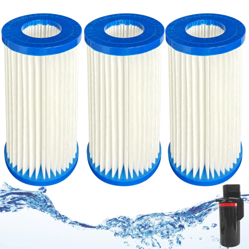 3 Pack Replacement Micron Cartridge for MarineLand Magnum Polishing Internal Canister Filter; Water Polishing Filter Cartridge Compatible with Marineland Canister Filters with Micron Cartridge PA0140