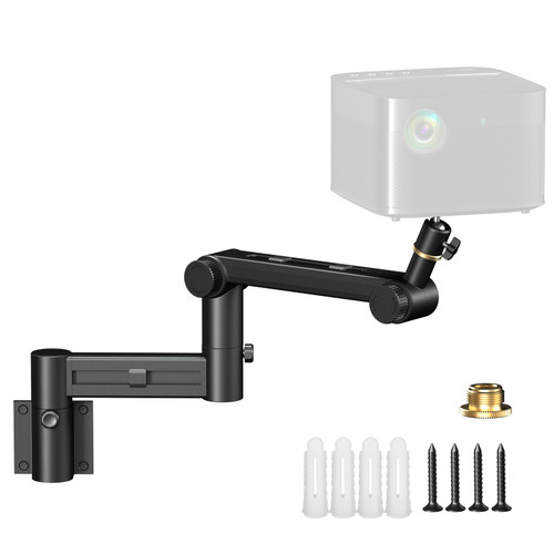Aokeo Projector Wall Mount, 360° Adjustable Projector Stand Wall Mount for Cameras,projectors,VCRs,CCTV