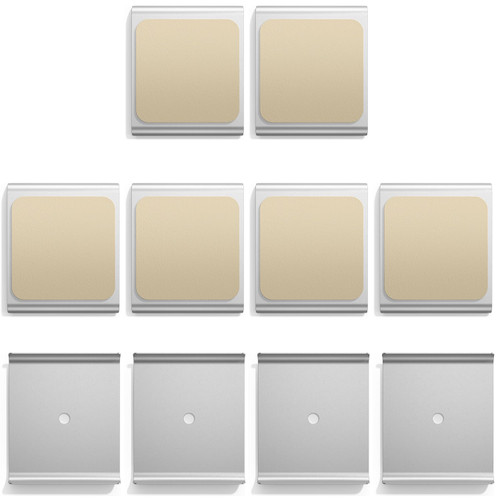 10 Pcs Under Cabinet Lights Magnetic Sticky Replacement Magnetic Strips Tape Strips with Adhesive Backing Cabinet Lights Sticky