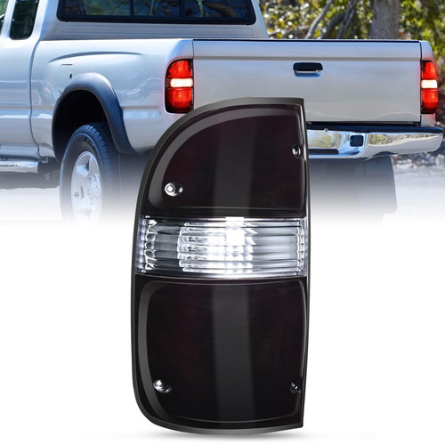 Nilight Taillight Assembly Compatible with 2001 2002 2003 2004 Toyota Tacoma Rear Lamp Replacement with Dark Red Housing Tail Lights Driver Side