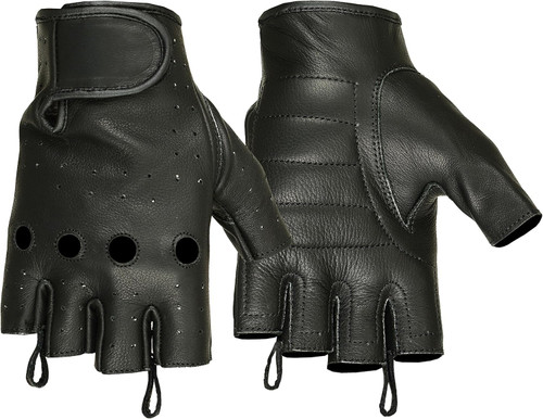 Hugger Affordable Unlined Fingerless Double Padded Palm Glove (X-Large)