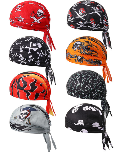 Foaincore 8 Pack Do Rag Skull Caps for Men Sweat Wicking Doo Rags Cooling Helmet Liner Cycling Motorcycle Bandana (Retro Color,Skull Style) Foaincore 8 Pack Do Rag Skull Caps for Men Sweat Wicking Doo Rags Cooling Helmet Liner Cycling Motorcycle Bandana (Retro Color,Skull Style)