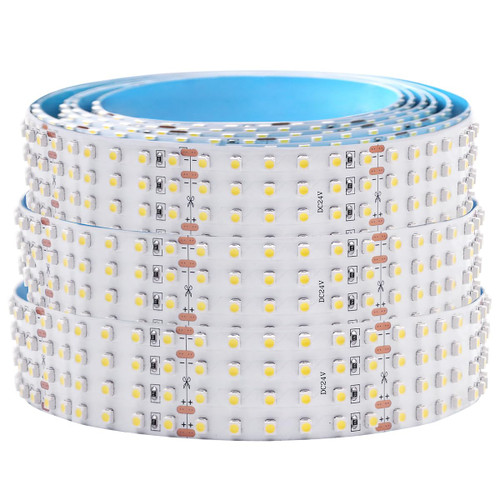 Quad Row LED Strip Lights - 24VDC 3528SMD 146LEDs/Ft High CRI 95 - Brightest Flexible LED Tape Lights - 1,170 Lumens/Ft - 2400 LEDs 16.4Ft Per Roll For photographic Lighting(White 6000K)
