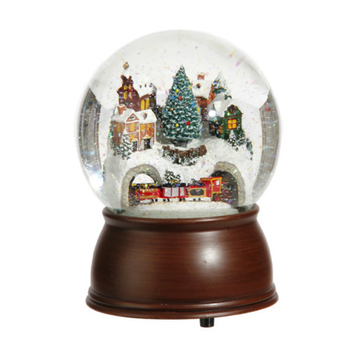 Musical House & Train Water Globe by RAZ Imports, Inc