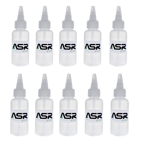 ASR Outdoor (10 Pack 3oz Plastic Heavy Duty Gold Snifter Bottle with Nozzle