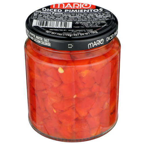 Mario Camacho Foods Diced Pimientos, 7 Ounce (Pack of 12)