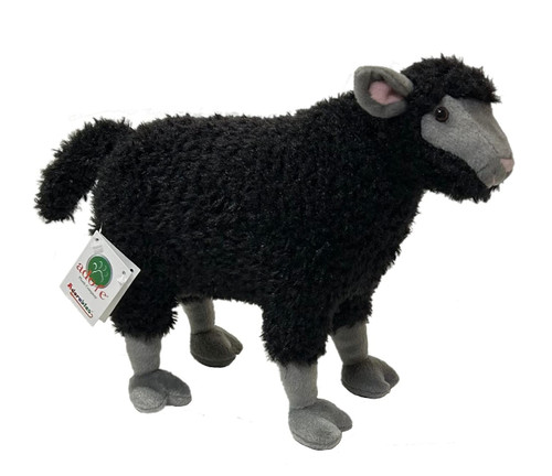 Adore 14" Standing Rebel The Black Sheep Stuffed Animal Plush Toy