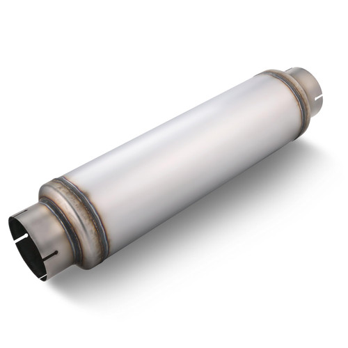 LCGP 5" Inlet Diesel Exhaust Muffler, 5'' Inlet & Outlet, 7" x 24" Body 30" Whole Length Universal Resonator, Straight Through Design, Stainless Steel Mufflers Resonator