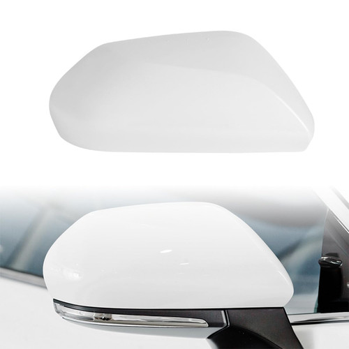 RACBOX Pearl White Passenger Side Mirror Cover Rearview Mirror Cap Compatible with Camry 2018 2019 2020 2021 2022 2023, Replace for 87915-06310