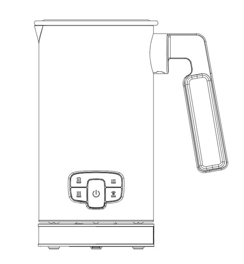 CafeGrace Milk Frother, 4-in-1 Milk Frother and Steamer, Automatic Hot and Cold Foam Maker and Milk Steamer for Coffee, Latte, Cappuccino, Macchiato, Hot Chocolate, Matcha