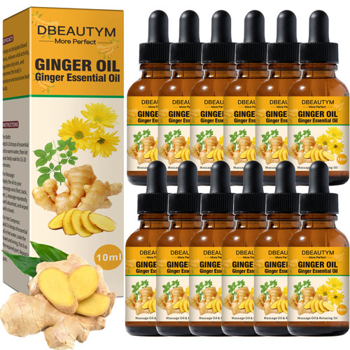 12 Pack Ginger Oil Lymphatic Drainage Massage Oil, Vitamin E Oil For Skin, Belly Lymphatic Drainage Ginger Oil -Arnica Ginger Oil for Lymphatic Drainage,Warming Sore Muscle Massage Oil Plant Aroma Oil 12 Pack Ginger Oil Lymphatic Drainage Massage Oil, Vitamin E Oil For Skin, Belly Lymphatic Drainage Ginger Oil -Arnica Ginger Oil for Lymphatic Drainage,Warming Sore Muscle Massage Oil Plant Aroma Oil