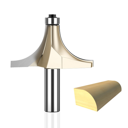 HUHAO 1-3/16" Radius Roundover Router Bit 1/2 Inch Shank,Edge Forming Roundover Bit Bead Rounding Over Edging Bit Carbide Corner Rounding Edge-Forming Bit,for Rounding Trim