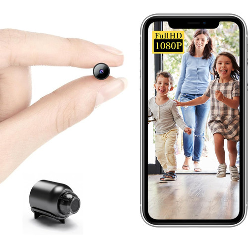 Smallest Wireless WiFi Camera,HD1080P Concealed Cameras with Video Recording Live Feed,Baby Monitor,Nanny Cam,Pet Camera with Night Vision,Motion Detection,Cloud Storage for Security with iOS Android