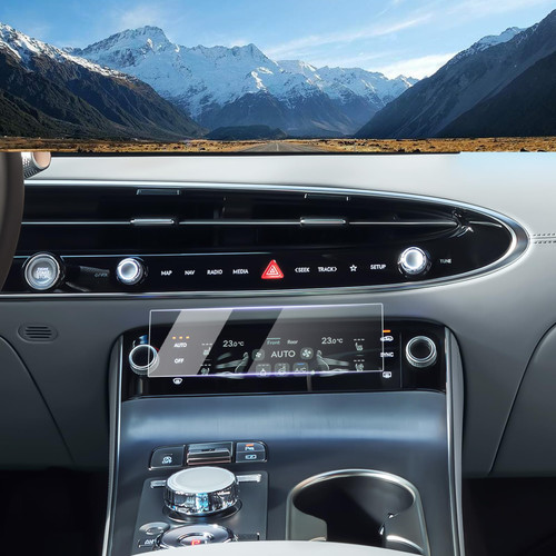 LUWU 2026 GV70 Screen Protector Compatible with 2026 Genesis GV70 Accessories 2026 Genesis GV70 2.5T/3.5T Sport Screen Protector 2026 Genesis GV70 Nano Climate Touchscreen 2PCS