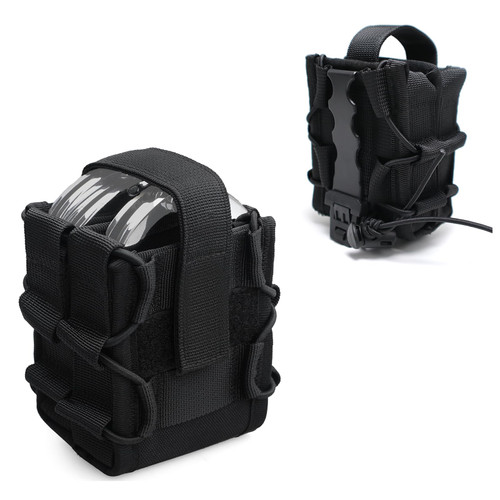 Double Handcuff Pouch ASP Handcuff Case for Vest Molle Handcuff Holster for Duty Belt Handcuff Holder Fit Asp Handcuff/Hinged Handcuff/Chain Handcuff/Folding Rigid Handcuff