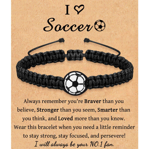 Leyung Soccer Bracelet Gifts for Boys 8-12 12-14, Stocking Stuffers for Teens, Cool Stuff for Teen Boys, Birthday Easter Christmas Valentines Day Gifts for Teenage Boys Son Grandson Nephew Brother