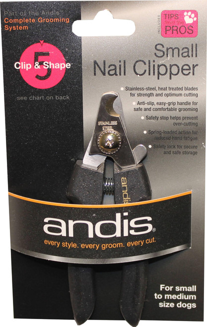 Andis 65260 Premium Animal Nail Cutter for Small Breeds - Stainless Steel Blades with Sharp Efficiency - Designed for Repeated Use & Recommended by Pet Trainers Andis 65260 Premium Animal Nail Cutter for Small Breeds - Stainless Steel Blades with Sharp Efficiency - Designed for Repeated Use & Recommended by Pet Trainers