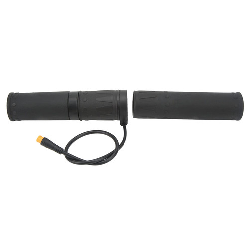 Topyond Electric Bike Twist Grip, Full Twist Throttle for Ebike with Rubber Handle, Half Rotation Throttle Compatible with Mini Bike and Electric Scooters