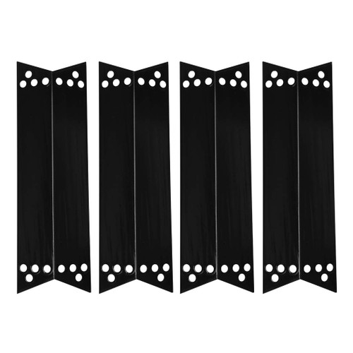 YIHAM KP758 Grill Flame Tamer for Kenmore 415.16107110, 415.16106210,122.16134110, Charbroil 463411911, Nexgrill 720-0719BL, 720-0773 Replacement Parts Heat Shield Plate 15 inch, Set of 4