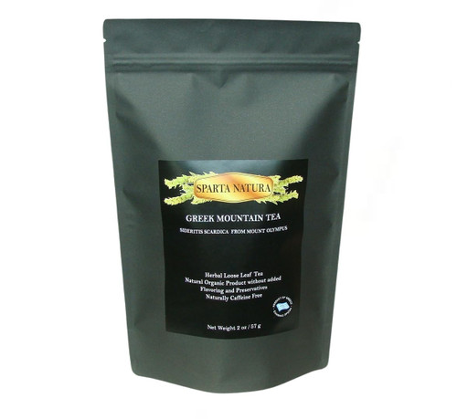 Sparta Natura Greek Mountain Tea, Organic from Mount Olympus, Herbal Loose Leaf Tea for Holistic Wellbeing