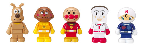 BlockLabo Anpanman Block with our Play Anpanman and Friends Block Doll Set