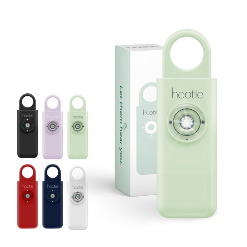 Hootie Personal Safety Alarm for Women, Men, & Kids - Keychain Alarm, Self Defense Strobe & Siren, Security Siren Keychain with 130dB Self Defense Siren & Strobe Light - Mint