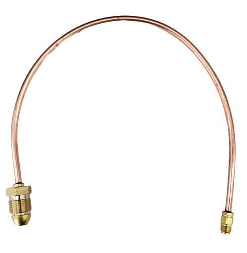 Fatboy Propane 22" Copper Pigtail POL x 1/4" Inverted Flare Automatic Changeover Regulators