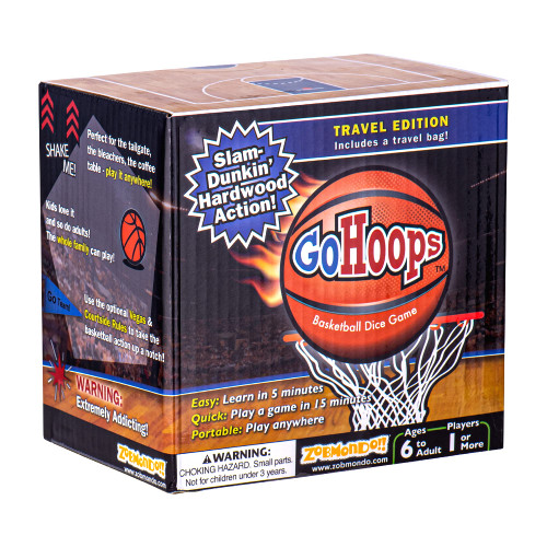 Zobmondo!! GoHoops Basketball Dice Game | for Basketball Fans, Families and Kids | Play at Home or for Travel Zobmondo!! GoHoops Basketball Dice Game | for Basketball Fans, Families and Kids | Play at Home or for Travel