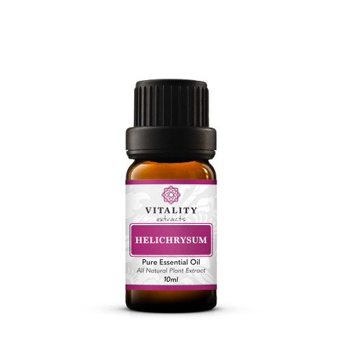 Vitality Extracts Helichrysum Essential Oil - 10ml, Helichrysum Gymnocephalum, Aromatherapy, Skin Care, Happy, Stress Relief, Aches Relief