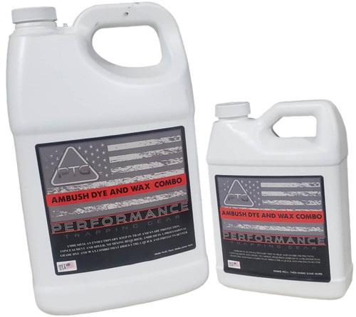 Ambush Gallon 2 in 1 Trap dye and Wax Combo Snare dye by Performance Trapping Gear (Coyote Brown)
