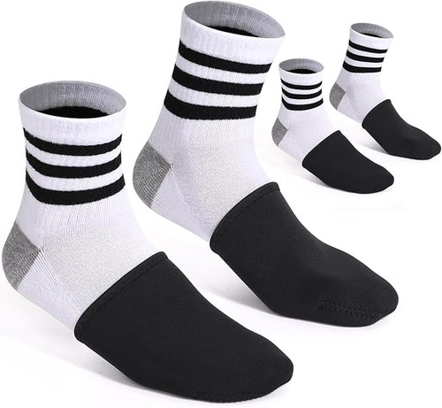 TOBWOLF 2 Pairs Ice Bath Toe Socks, 3MM Cold Plunge Toe Covers, L Size Reusable Ice Bath Socks for Cold Plunge at Home