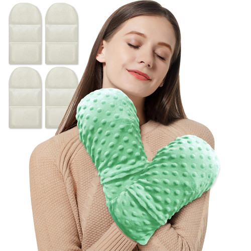 Microwavable Therapy Mittens Lavender Hand Warmer Gloves with Arthritis Compression,Moist Heating Pad for Hands and Fingers of Stiff Joints, Trigger Finger, Inflammation, Raynaud's, Carpal Tunnel