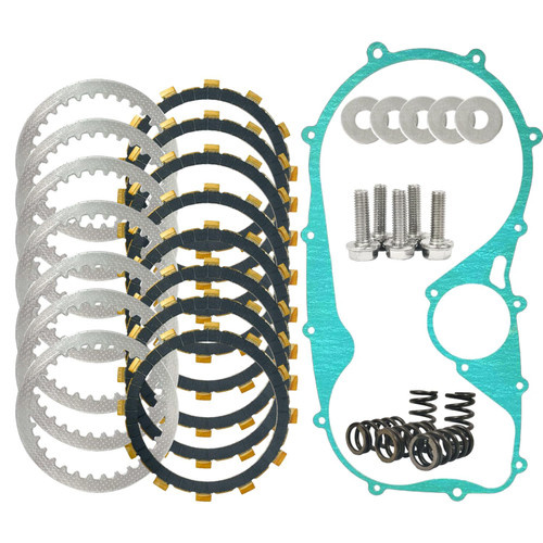 BIGLKNM Extra Plate Friction Steel Clutch Kit & Gasket Kit Compatible with Vulcan 800 VN800B VN800E VN800A Vulcan 900 VN900C VN900B VN900D 1995-2006