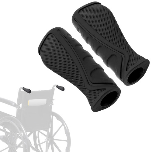 YIBEICO Handle Grip Replacement Parts for Drive Wheelchair, Anti-Slip Hand Grips Set of 2