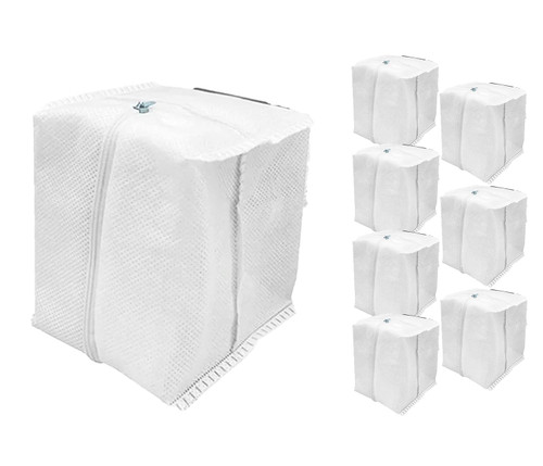 Goodsby 8 Pack Reusable Zippered Dust Bags Compatible with iRobot Roomba i1 i1+ i2 i3 i3+ i4 i4+ i5 i6 i6+ i7 i7+ i8 i8+ j5 j5+ j6 j6+ j7 j7+ j8+ j9+ s9 s9+ Clean Base Automatic Dirt Disposal