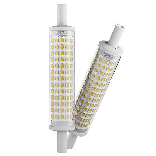 R7S 118mm LED Bulb 15W Dimmable,Size 4.65-0.79-0.79 inch/118-20-20 mm,Weight 0.11 lb,Double Ended J Type Flood Light,150W Halogen T3 Equivalent,Wall Floor Standing Lamp,Pack of 2(4000K Natural White)