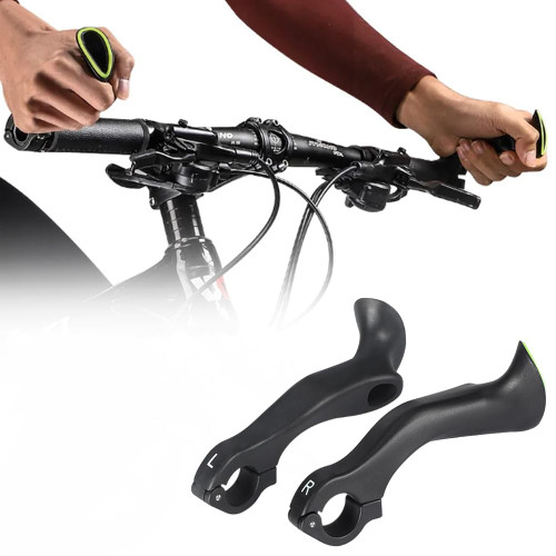 MIOLOE Bike Handlebar Ends Ergonomic No-Slip MTB Mountain Bike Road Cross-Country Bicycle Handlebar Extender Bar Ends Suitable for 21.8-22.8mm Handlebar (02)