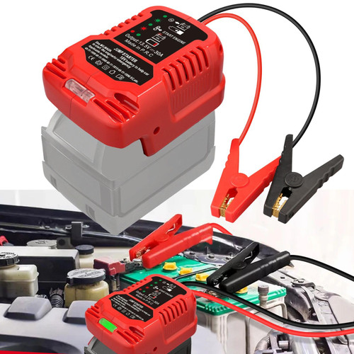 MAKBOS Jumper Cables adapter for Milwaukee 18V Batteries, 8 Gauge 6.5 Ft Battery Jump Car Starter,Up to 8.0L Gas or 6.5L Diesel Engines,12V Portable JumpCar Starter Battery (Battery not included)