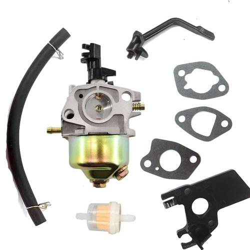 Generic BXParts Carburetor for Jiangdong JD2500 JD3000 JF168 5.5HP JF200 6.5HP 2500 3000 Watt Gas Generator Engine Carb Gasket Fuel Filter Stop Switch, Black