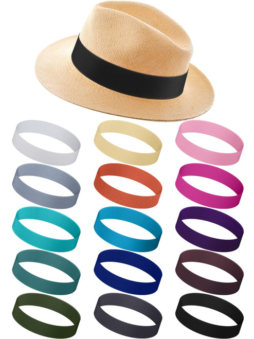 Liitrsh 15 Pcs Hat Band Stretchable Hat Band Ribbon Panama Hat Band Western Cowboy Hat Band Women Men Straw Hat Accessories (Light Colors)
