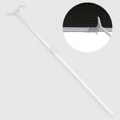 Myshade Telescopic Push Pull Adjustable Draw Rod for Cordless Window Shades Cellular Shades Roller Shades Zebra Blinds 16.5"-29.5"