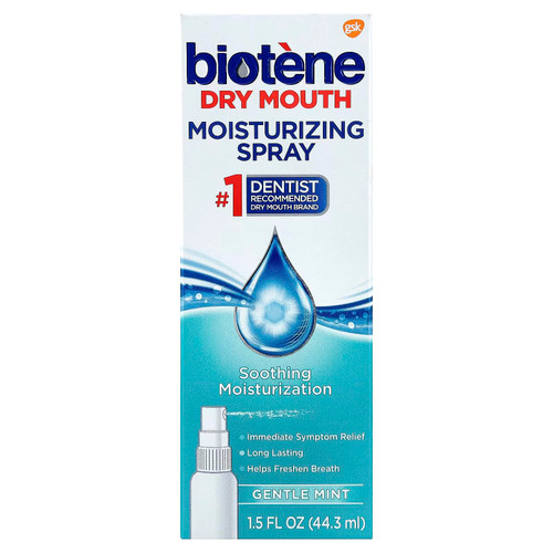 Biotene Moisturizing Gentle Mint Mouth Spray 1.5 oz Pack of 6 Biotene Moisturizing Gentle Mint Mouth Spray 1.5 oz Pack of 6