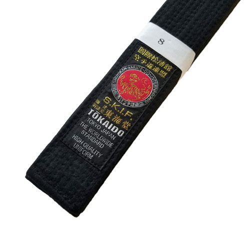 Tokaido Japanese SKIF Black Belt - BLBK (PRO) - 1.5" (#7/310cm - 122" inches)