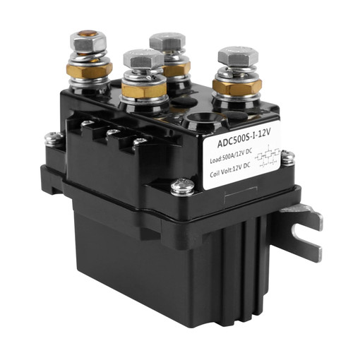 ZESUPER Winch Solenoid 12V 500 A Relay Contactor Solenoid Relay for 8000-15000lb ATV UTV Truck Winch Replacement