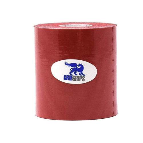 GrifGrips® Athletic Sports Tape – Kinesiology Tape for Knees & Ankle Wrap – Cotton, Breathable, Supports Muscles & Joints – for Athletes & Everyday Use, 3in x 16.4 Feet Uncut Roll (Red, 4-Roll Pack) GrifGrips® Athletic Sports Tape – Kinesiology Tape for Knees & Ankle Wrap – Cotton, Breathable, Supports Muscles & Joints – for Athletes & Everyday Use, 3in x 16.4 Feet Uncut Roll (Red, 4-Roll Pack)