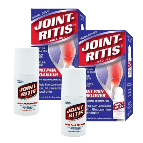 2-Pack | Fast Relief Joint-Ritis | All-Natural | Maximum Relief for Back, Neck, and Joints | As Seen On TV | Easy to Apply, 2 fl oz Roll-On
